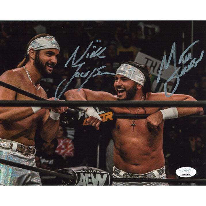 Young Bucks Outside Corner 8 x 10 Promo - JSA DUAL AUTOGRAPHED