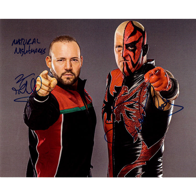 Dustin Rhodes and QT Marshall Promo - DUAL AUTOGRAPHED