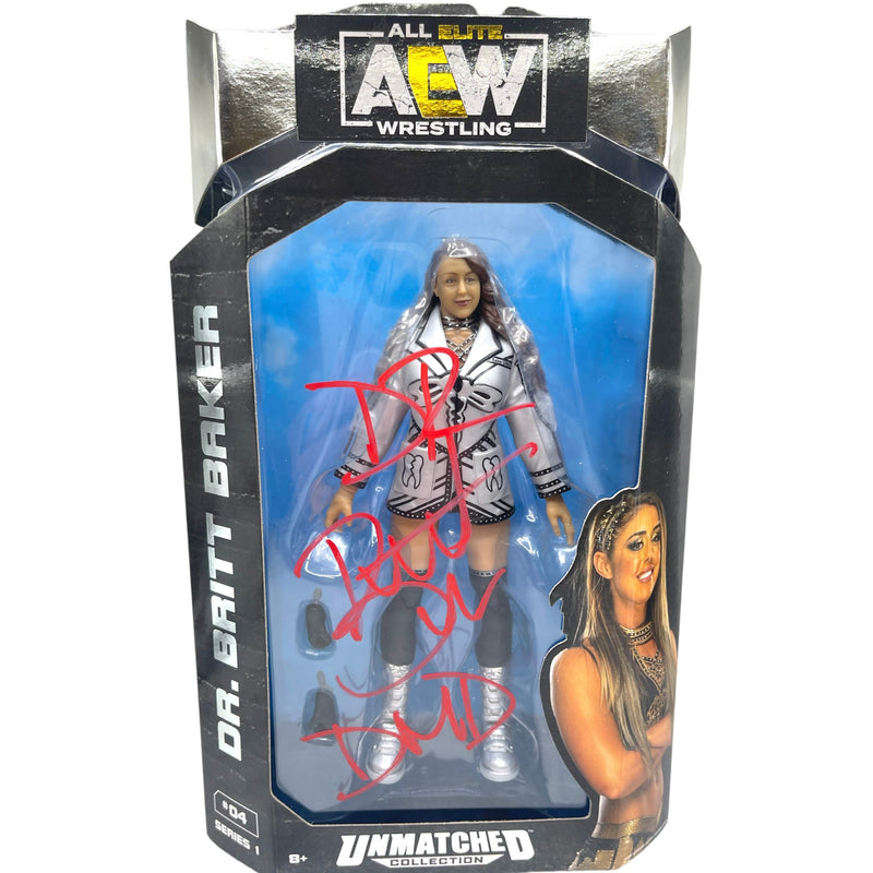 Dr. Britt Baker AEW Figure-Autographed