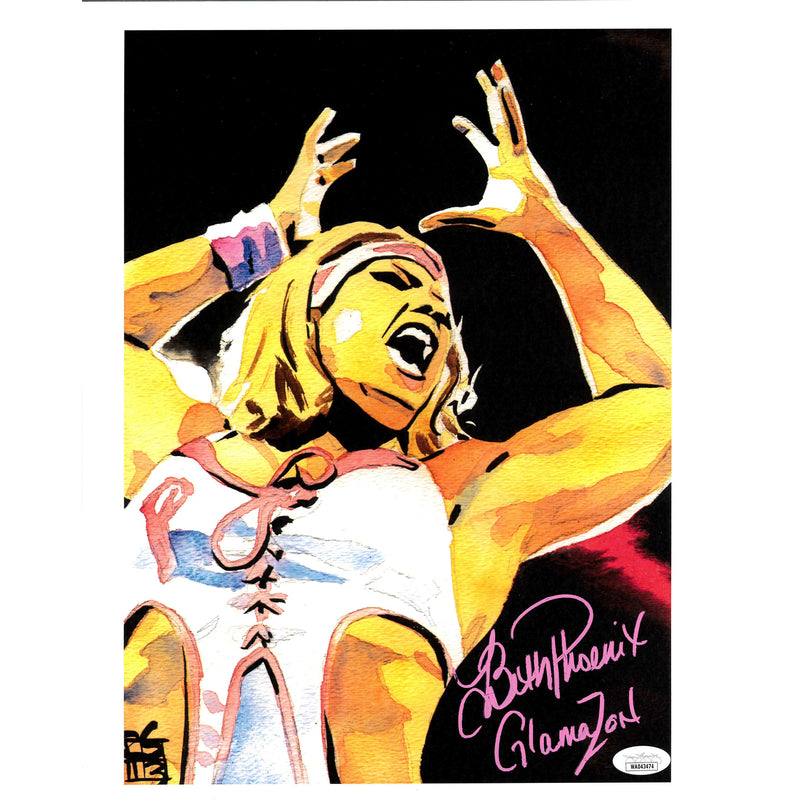 Beth Phoenix Glamazon Pose Schamberger 11 x 14 Poster - JSA AUTOGRAPHED