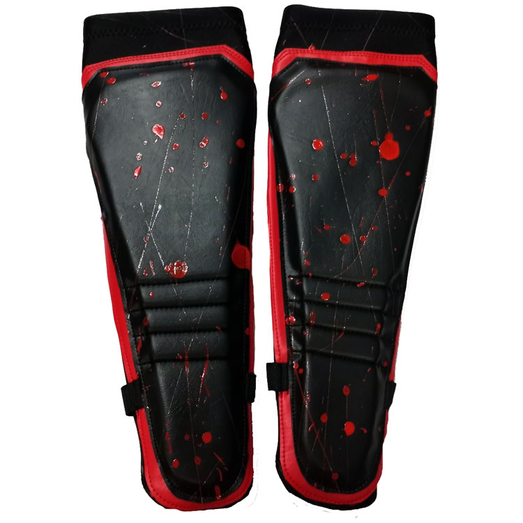 Black with Red Trim Paint Splatter on Black Paint Splatter Kickpads