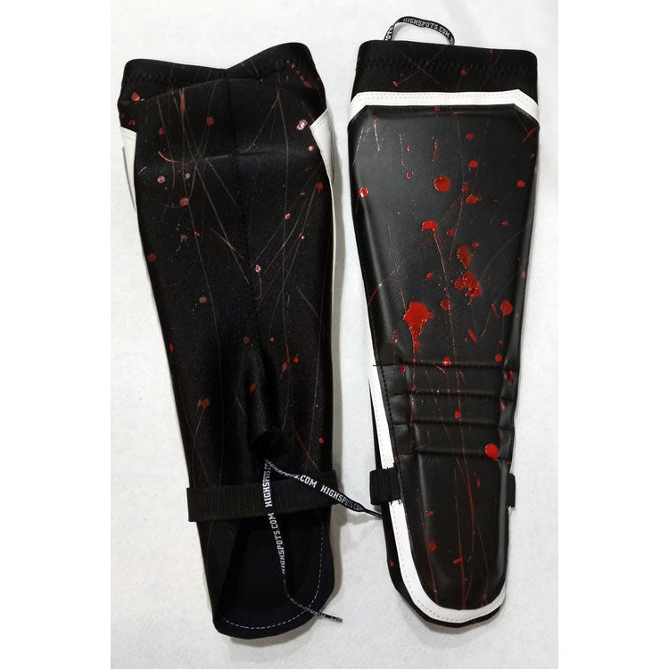 Black with White Trim Paint Splatter on Black Paint Splatter Kickpads
