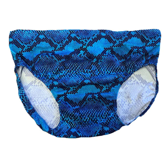 Snakeskin Print Spandex Trunks