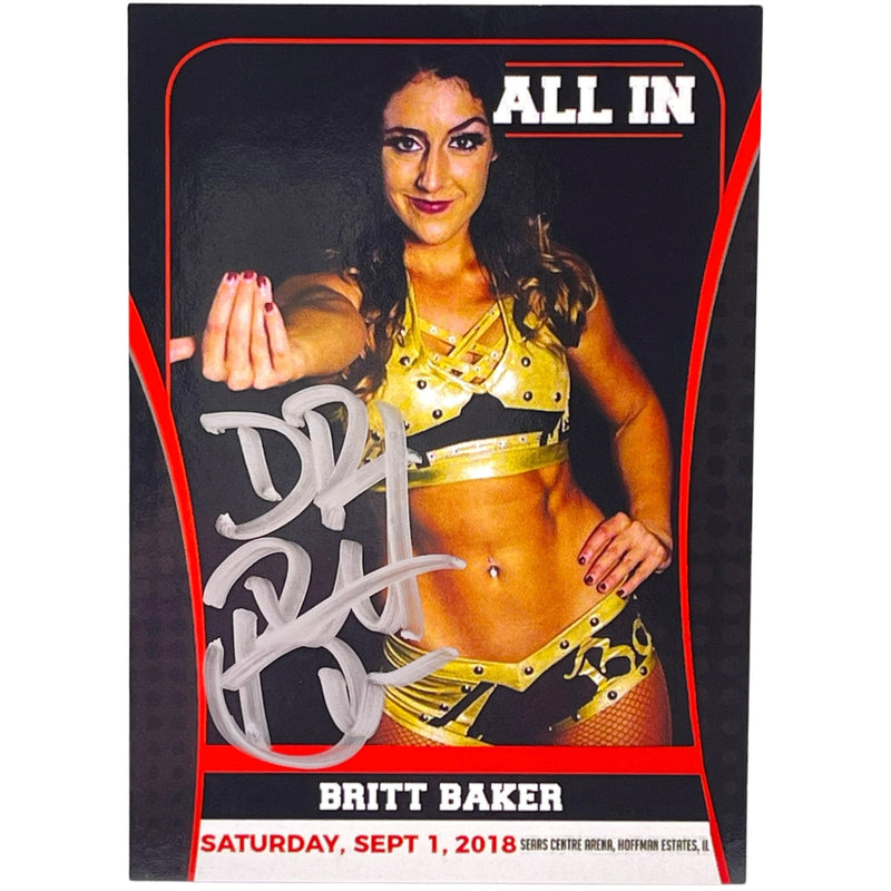 Britt Baker All In Trading Card-Autographed