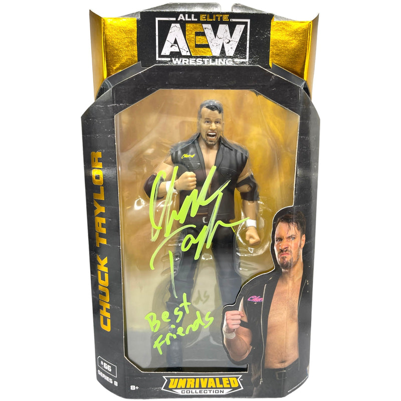 Chuck Taylor AEW Figure-Autographed