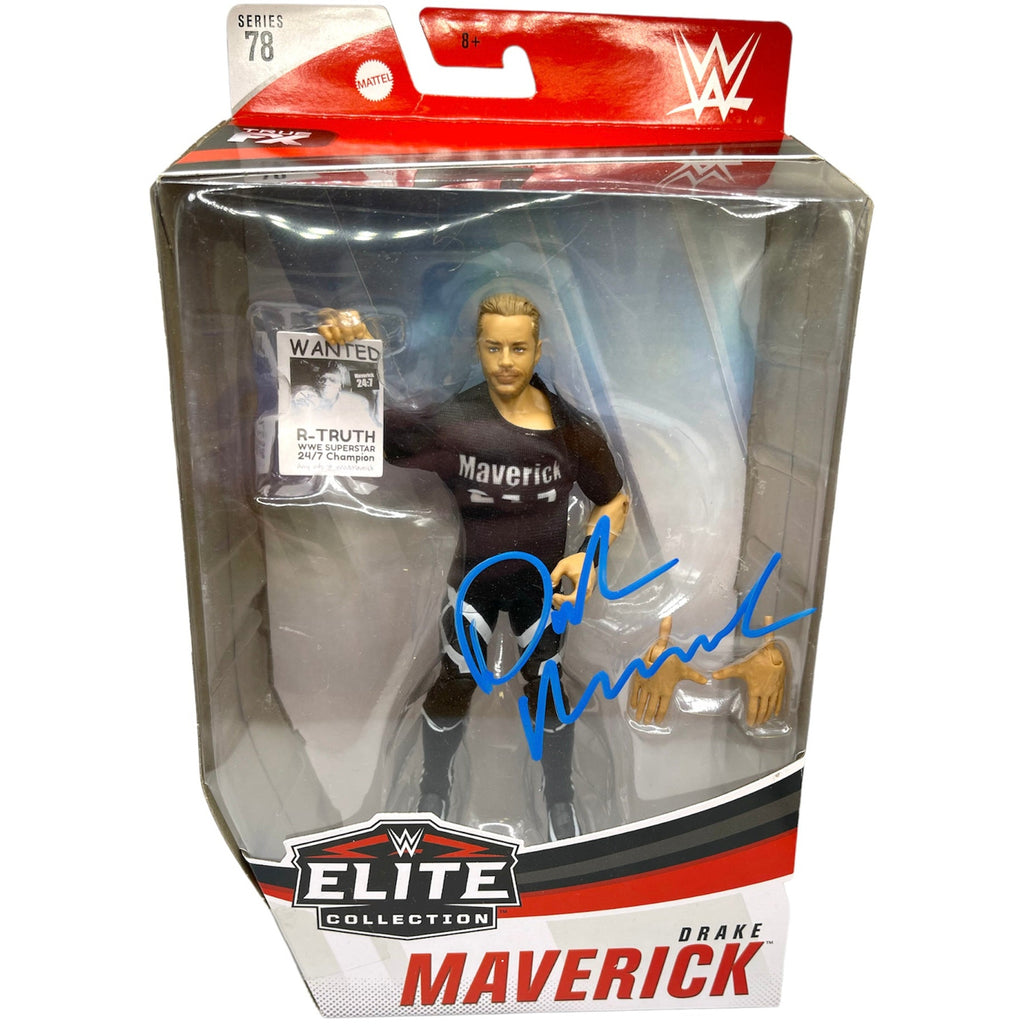 Drake Maverick Series 78 WWE Elite Figure-Autographed — Highspots.com