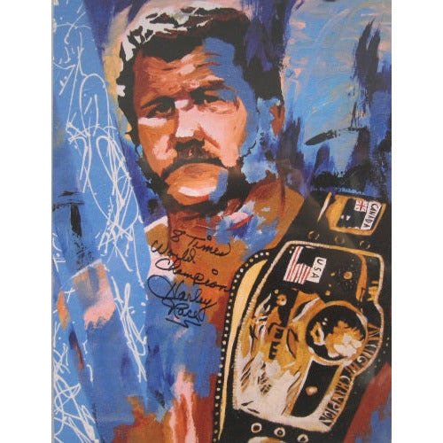 Harley Race 18x24 AUTOGRAPHED Print