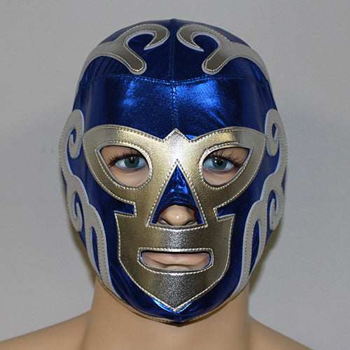 Hurican Ramirez Commercial Mask - Metallic Blue with Silver