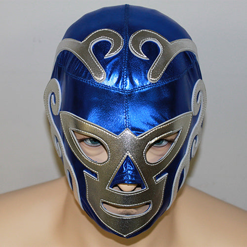 Hurican Ramirez Commercial Mask - Metallic Blue with Silver