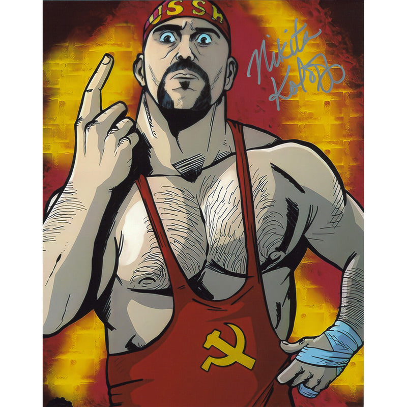 Nikita Koloff Art Posted 11x14 - Autographed