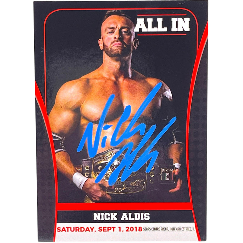 Nick Aldis All In Trading Card-Autographed