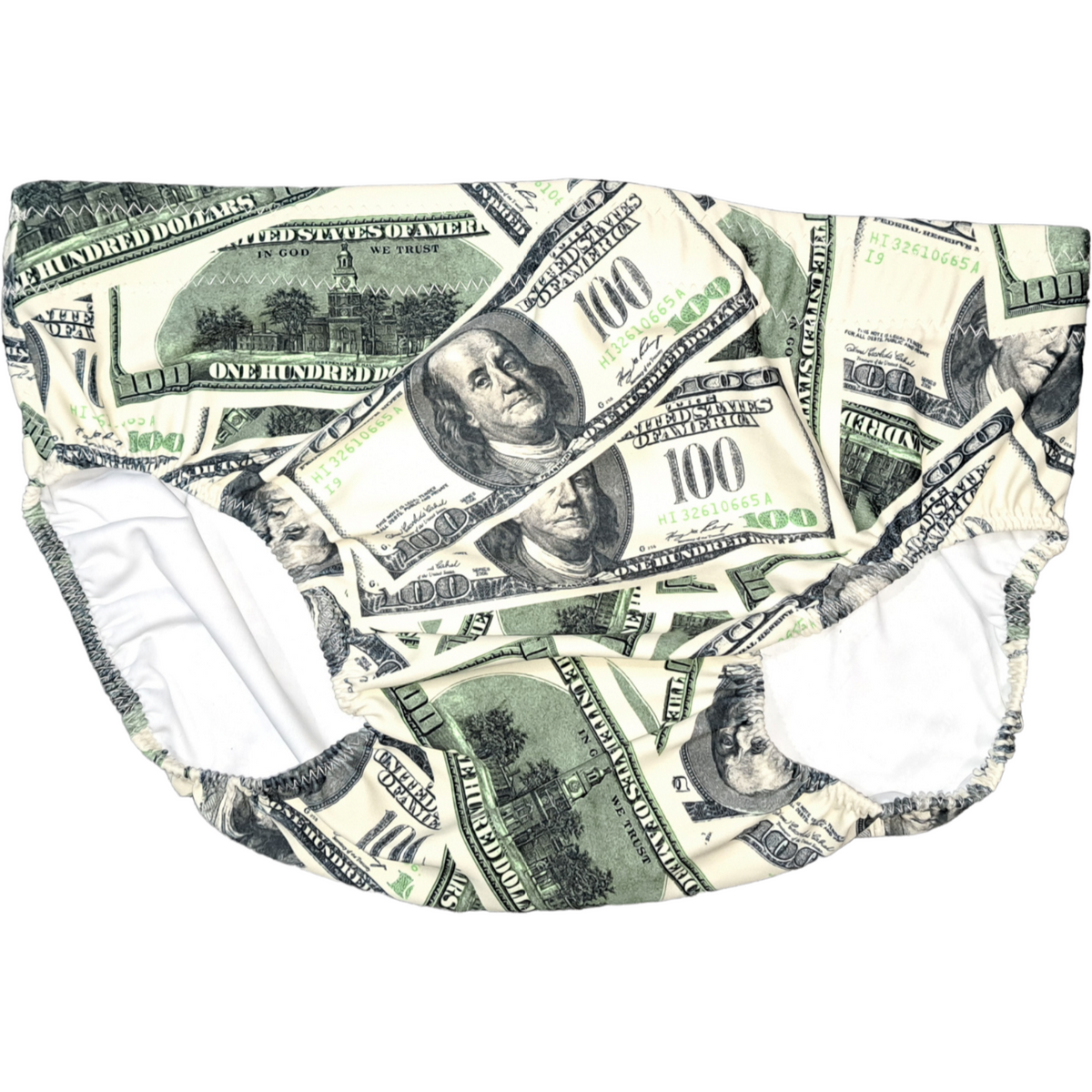 Money Print Spandex Trunks Highspots