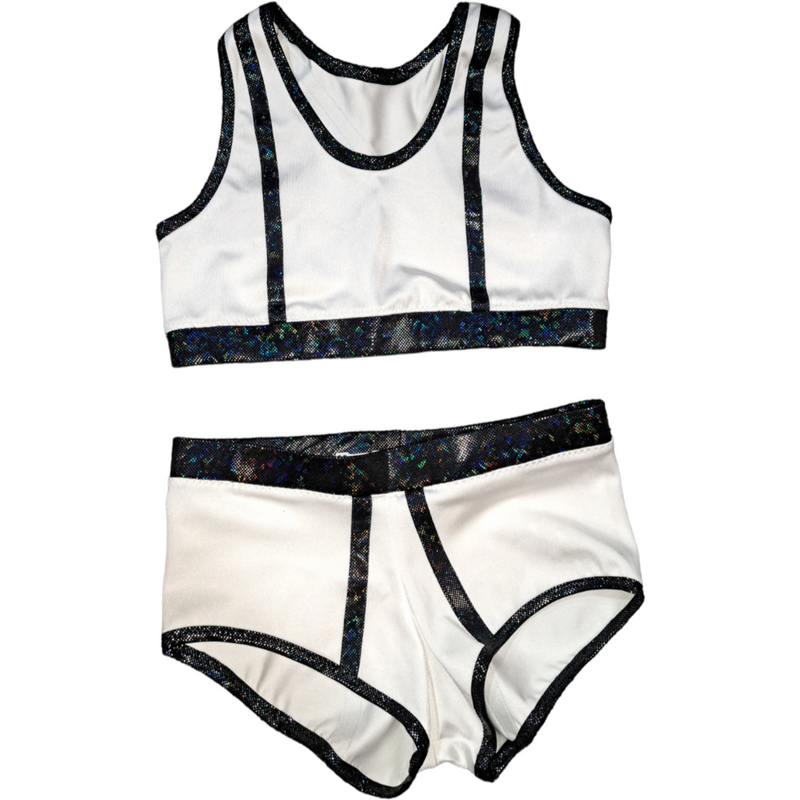 White and Black Womens Gear Set