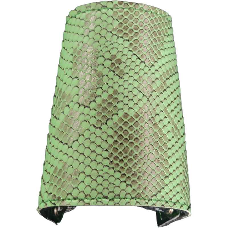 Snakeskin Print Lace-Up Gauntlets