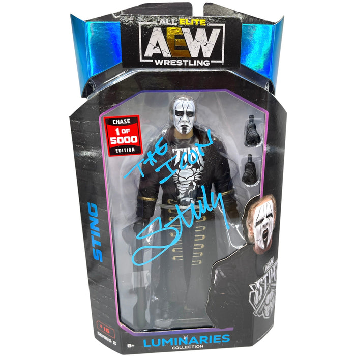 Sting AEW Chase 1 of 5000 Figure with Inscription - Autographed