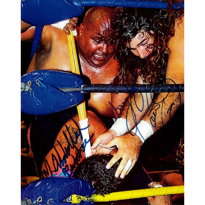 Abdullah The Butcher and Cactus Jack Promo - DUAL AUTOGRAPHED