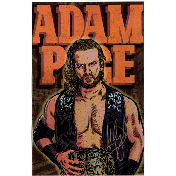 Adam Page Nuclear Heat 11 x 17 Poster - AUTOGRAPHED