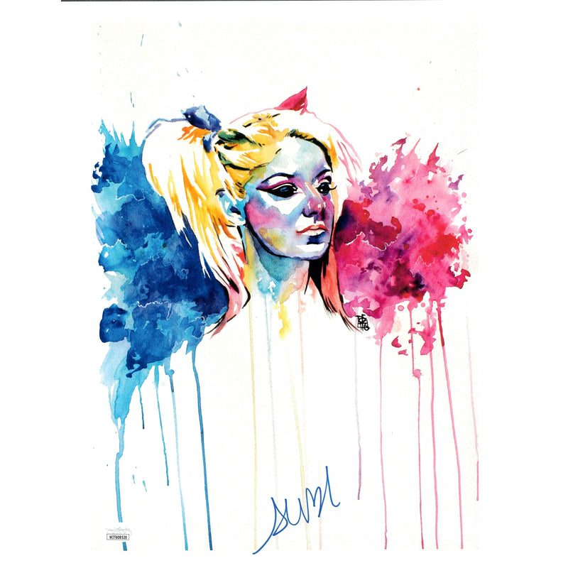 Alexa Bliss Watercolor Schamberger 11 x 14 Poster - JSA AUTOGRAPHED