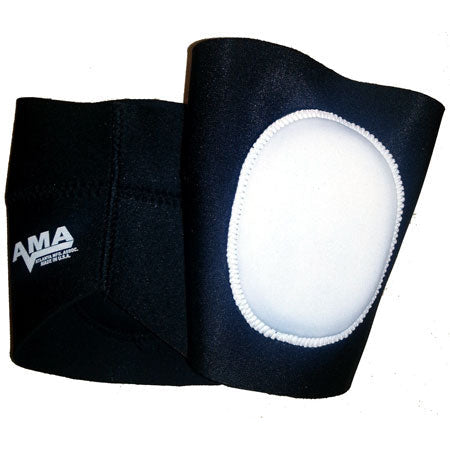 AMA Pro Elbow Pads: White on Black