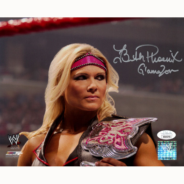 Beth Phoenix Looking Away PF 8 x 10 Promo - JSA AUTOGRAPHED
