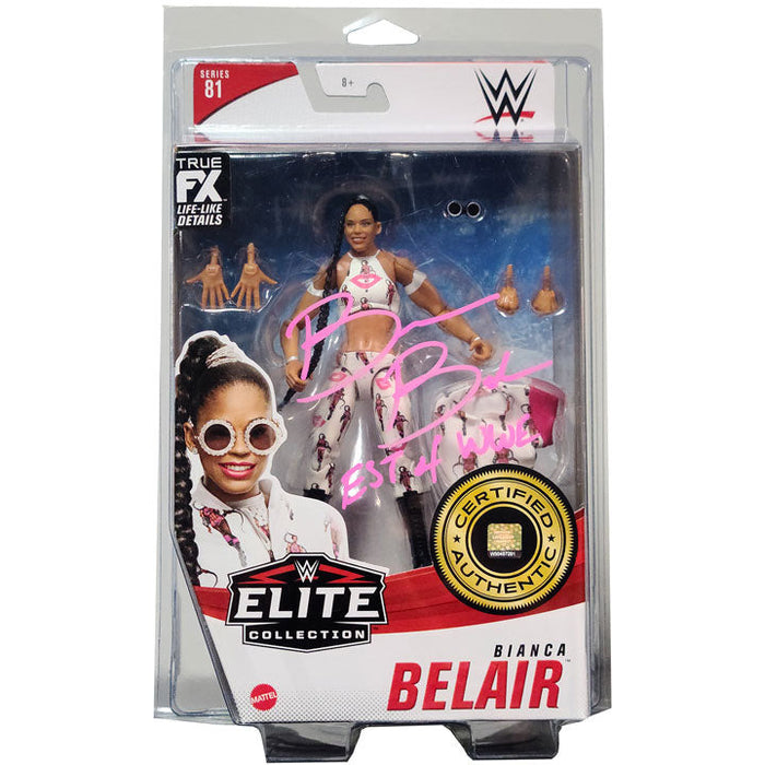 Bianca Belair Elite Series 81 Figure with Protector - AUTOGRAPHED