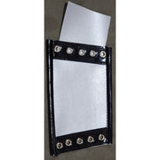 Black and Silver Lace-Up Gauntlets
