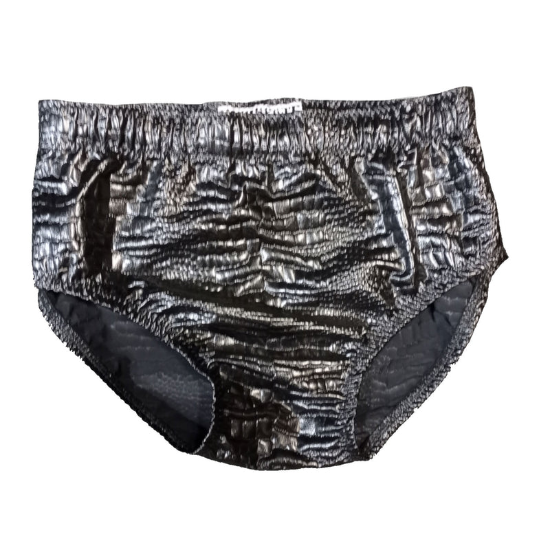 Black Crocodile Pleather Trunks