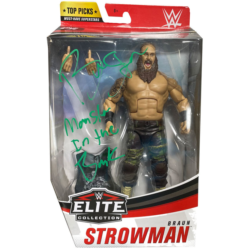 Braun Strowman WWE Elite Top Picks Figure with Protective Case - AUTOGRAPHED