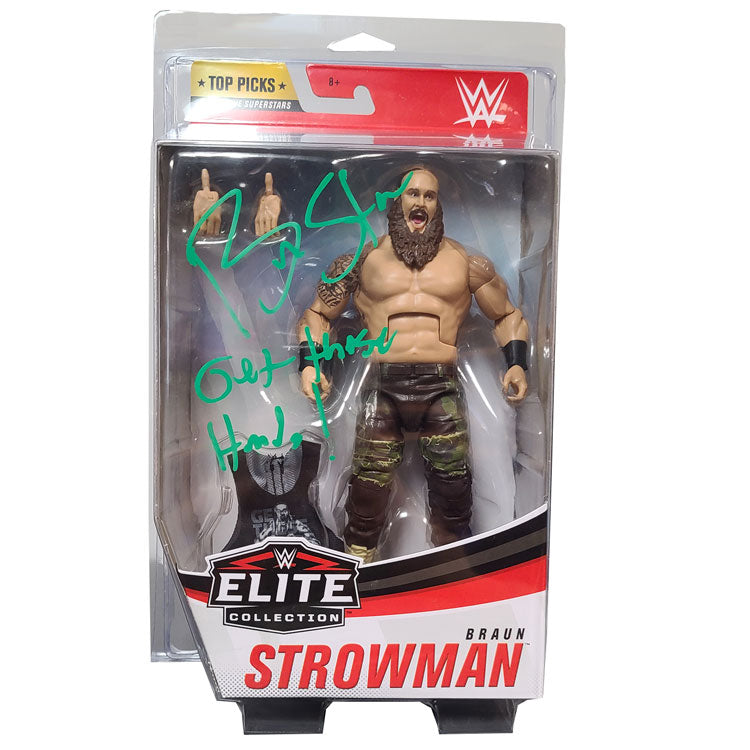 Braun Strowman WWE Elite Top Picks Figure with Protective Case - AUTOGRAPHED