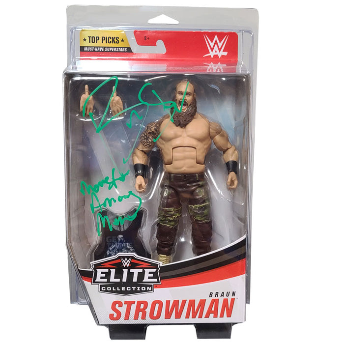 Braun Strowman WWE Elite Top Picks Figure with Protective Case - AUTOGRAPHED