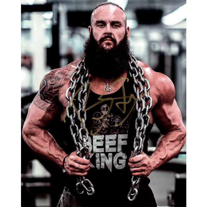 Braun Strowman Promo - AUTOGRAPHED
