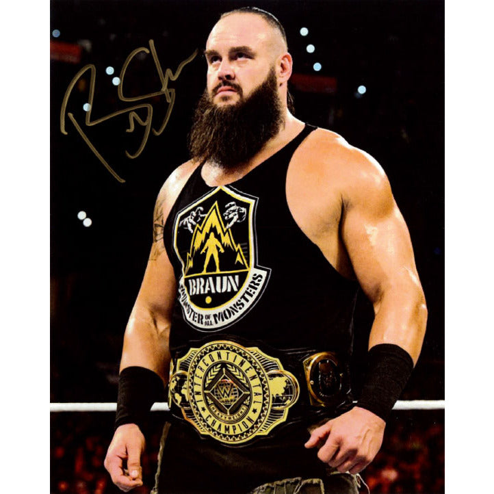 Braun Strowman Promo - AUTOGRAPHED
