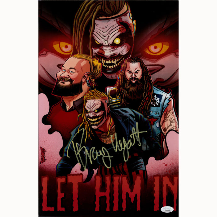 Bray Wyatt Faces Of Wyatt Nolanium 11 x 17 Poster - JSA AUTOGRAPHED