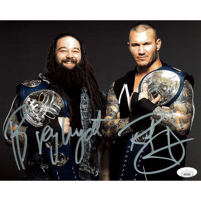 Bray Wyatt & Randy Orton SD Tag Titles 8 x 10 Promo - JSA DUAL AUTOGRAPHED