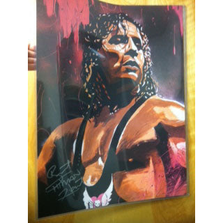 Bret Hart 18x24 Print - AUTOGRAPHED