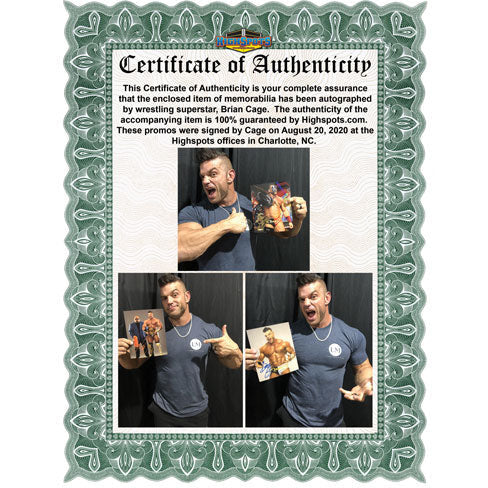 Brian Cage Promo - AUTOGRAPHED