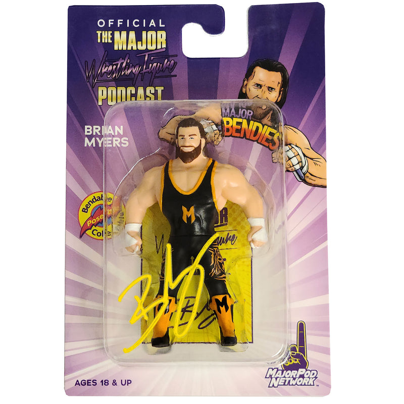 Brian Myers Major Bendies Figure - AUTOGRAPHED