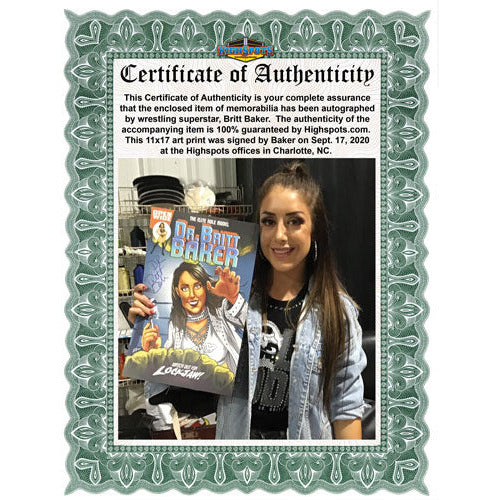 Britt Baker 11x17 Art Print - AUTOGRAPHED
