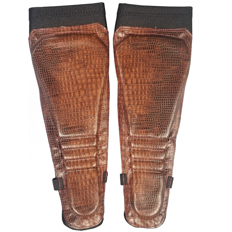 Brown Snakeskin on Black Kickpads
