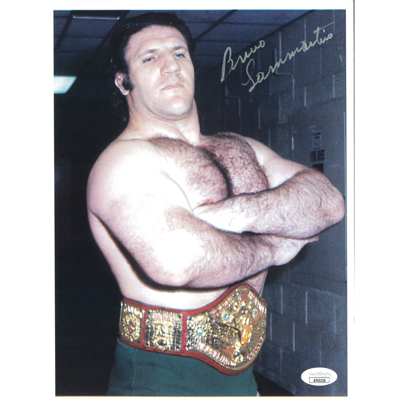 Bruno Sammartino 8.5 x 11 Promo - Autographed