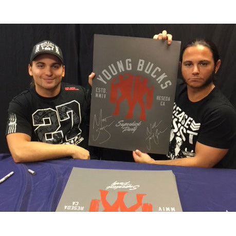 Autographed Young Bucks 18x24 Print - JSA