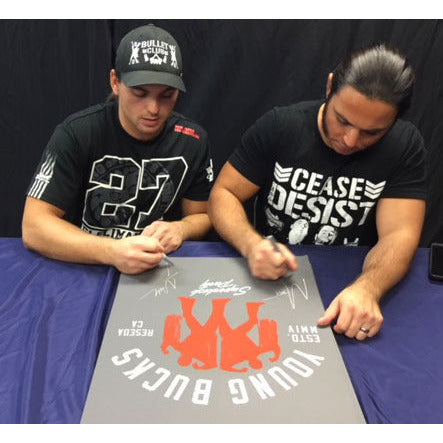 Autographed Young Bucks 18x24 Print - JSA