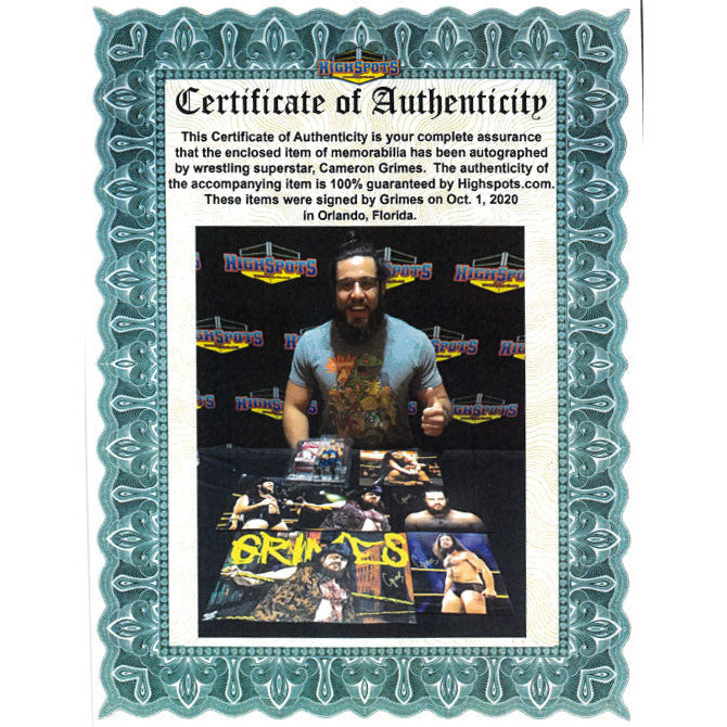 Cameron Grimes Headshot 8x10 Promo - AUTOGRAPHED
