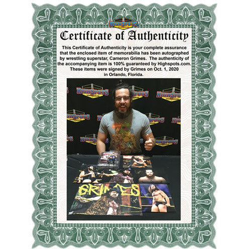 Cameron Grimes w/Keith Lee Promo - AUTOGRAPHED