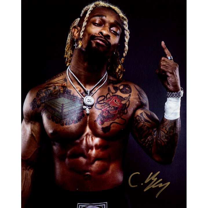 Chris Bey Finger Point Up 8 x 10 Promo - AUTOGRAPHED