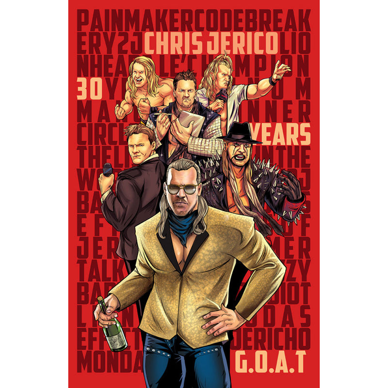 Chris Jericho 11x17 Print - AUTOGRAPHED