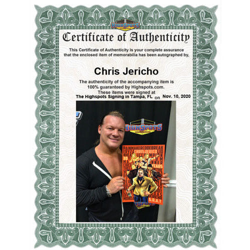 Chris Jericho 11x17 Print - AUTOGRAPHED