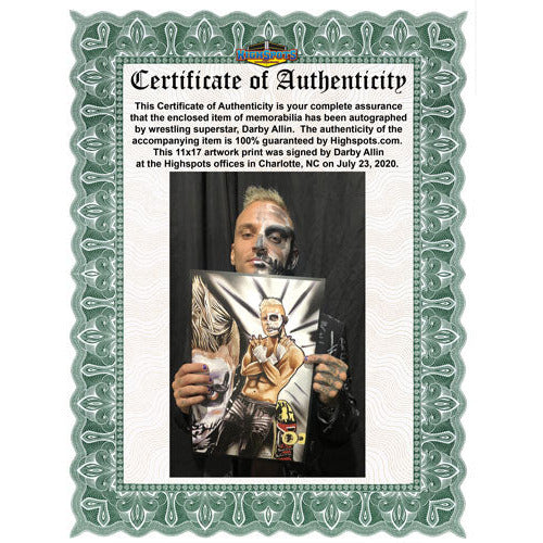 Darby Allin 11x17 Art Print - AUTOGRAPHED