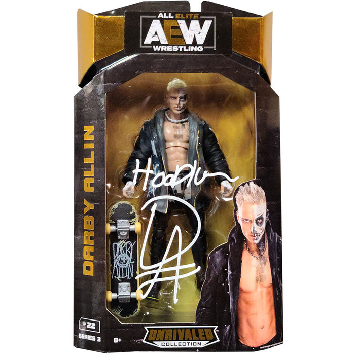 Darby Allin AEW Figure - AUTOGRAPHED with Protector