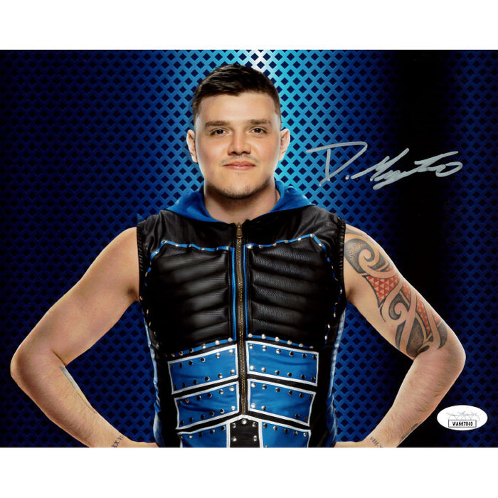 Dominik Mysterio All Blue 8 x 10 Promo - JSA AUTOGRAPHED
